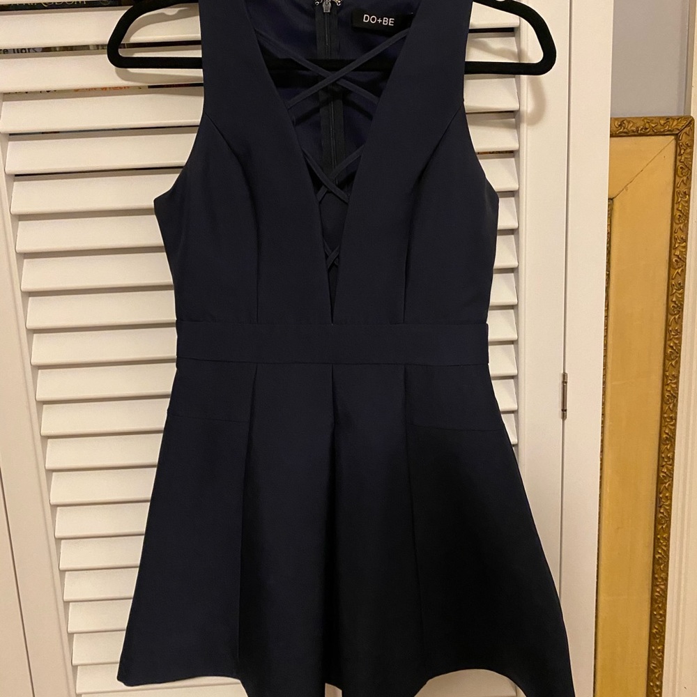 Navy cocktail dress